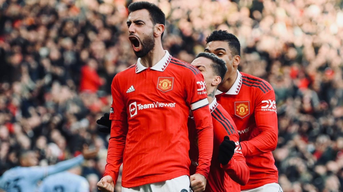 گل اول منچستریونایتد به منچسترسیتی (فرناندز روی تیزهوشی رشفورد)