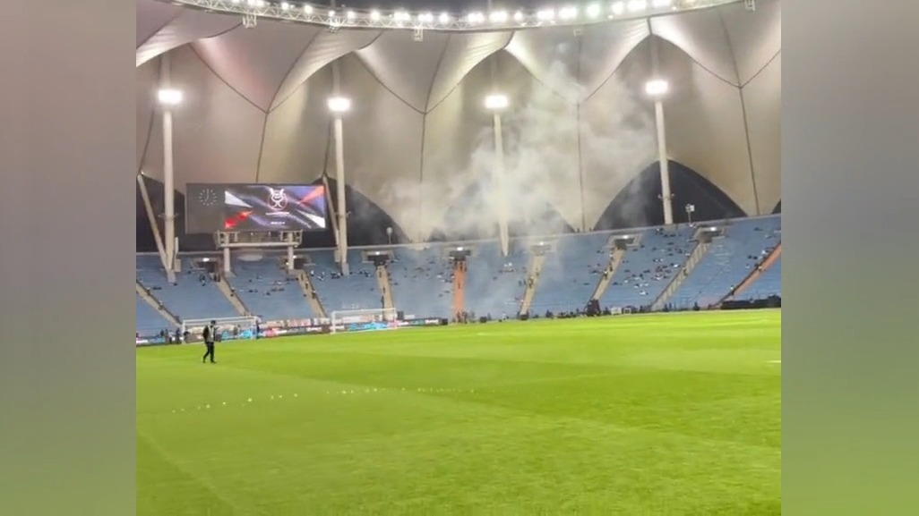 حال و هوای ورزشگاه ملک فهد ساعتی پیش از تقابل رئال مادرید و بارسلونا