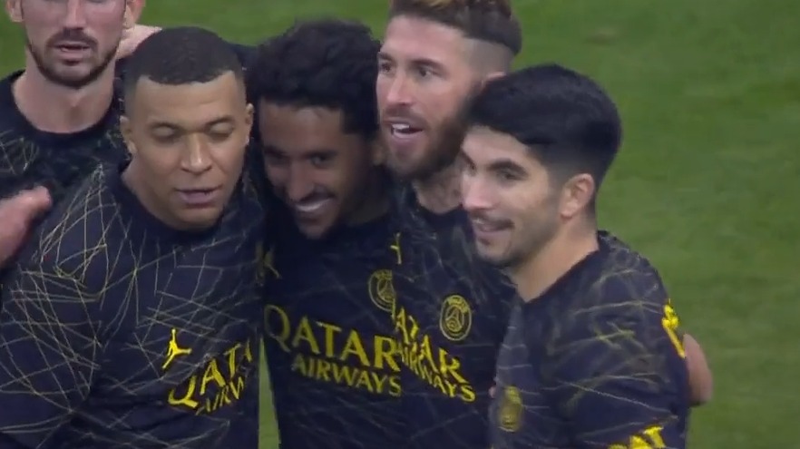 گل دوم پاری سن ژرمن به منتخب ریاض (مارکینیوس)