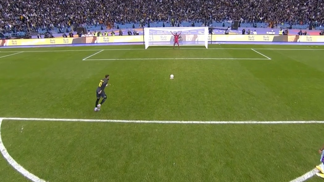 مهار پنالتی نیمار توسط دروازه بان منتخب ریاض