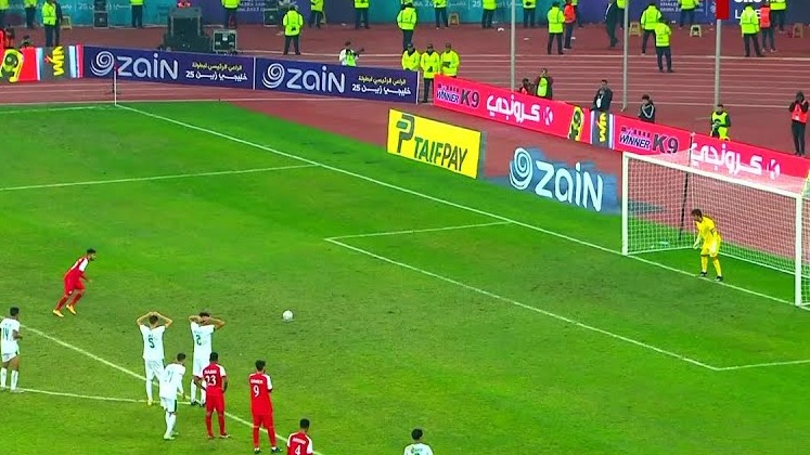 گل اول عمان به عراق (یحیایی دقیقه 90+10)
