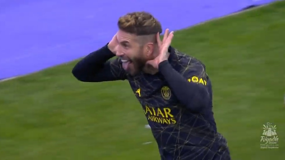 گل سوم پاری سن ژرمن به منتخب ریاض (سرخیو راموس)