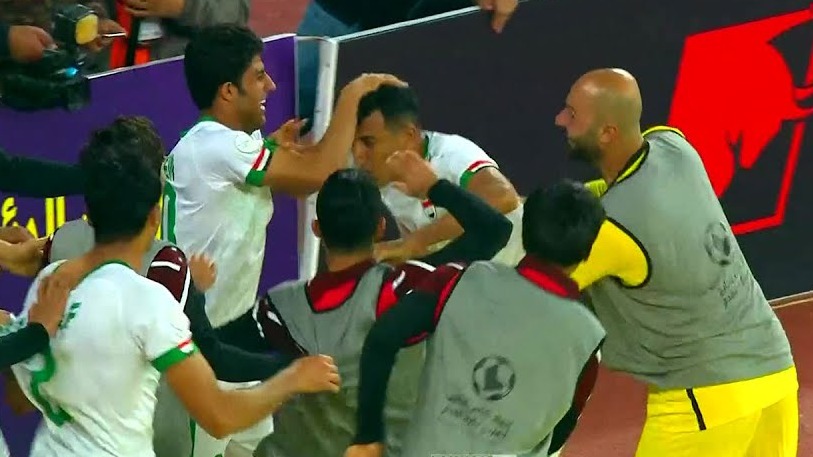 گل دوم عراق به عمان (عطوان دقیقه 116)