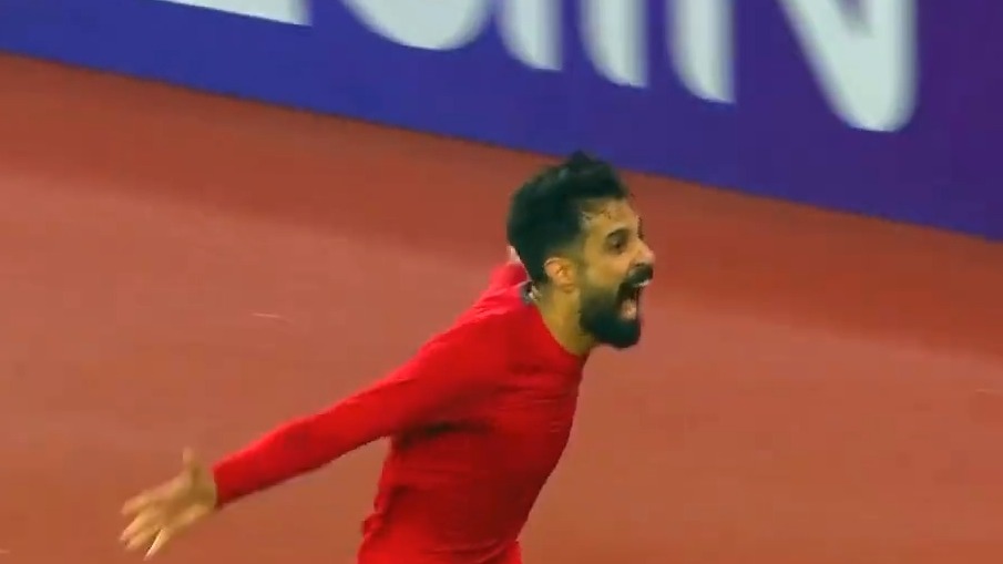 گل دوم عمان به عراق (عمر دقیقه 119)