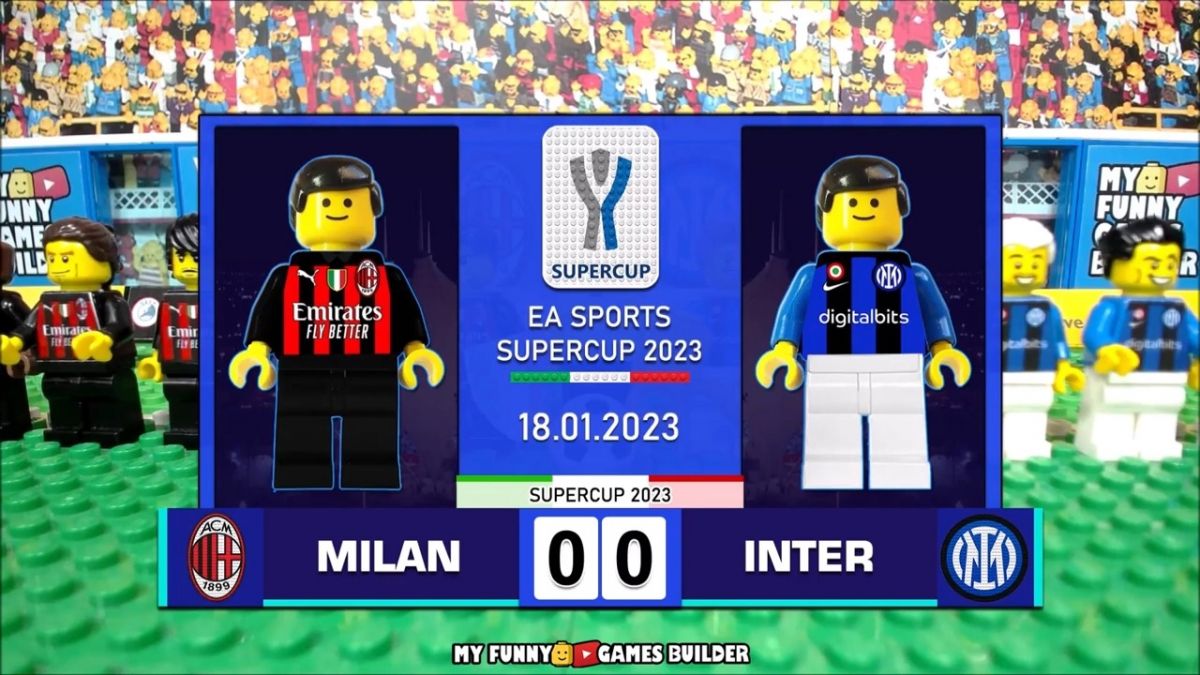 شبیه سازی بازی اینتر 3-0 میلان با عروسک لگو