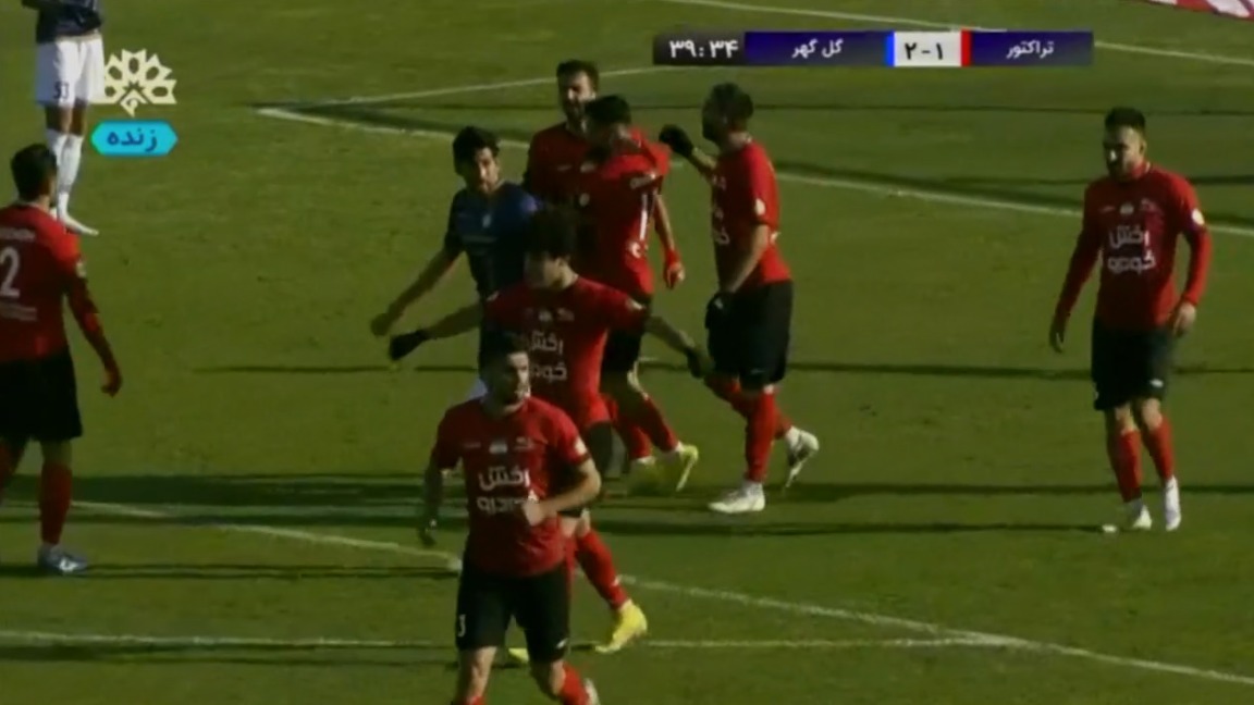 گل دوم تراکتور به گل گهر سیرجان (گلزاری - گل به خودی)