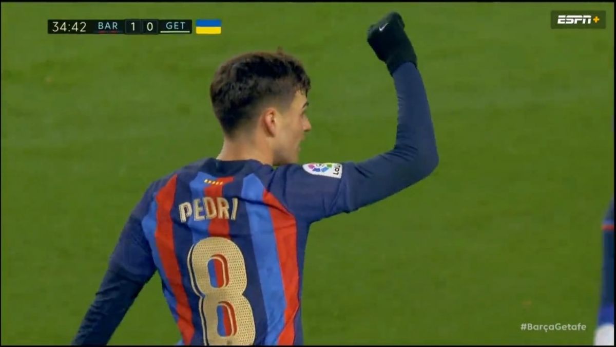 گل اول بارسلونا به ختافه (پدری)