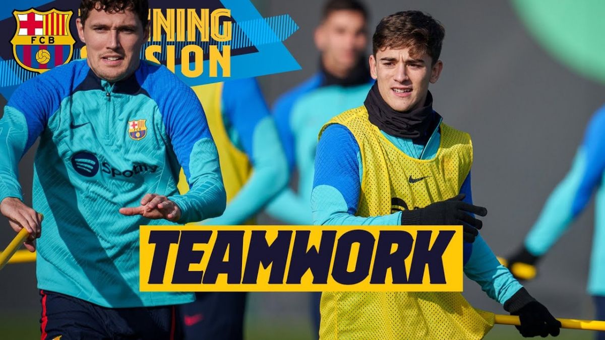 تمرینات روز گذشته بارسلونا (7 بهمن)