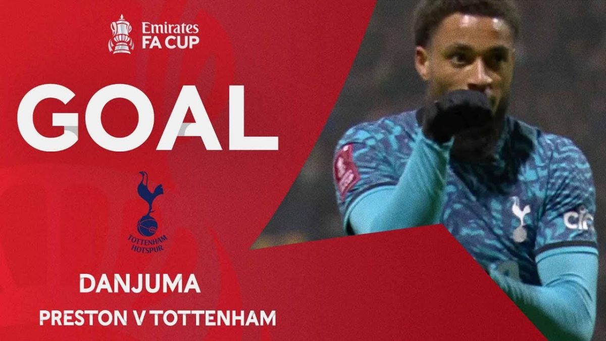 گل سوم تاتنهام به پرستون (دانجوما)