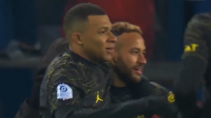 گل اول پاری سن ژرمن به رنس (نیمار)