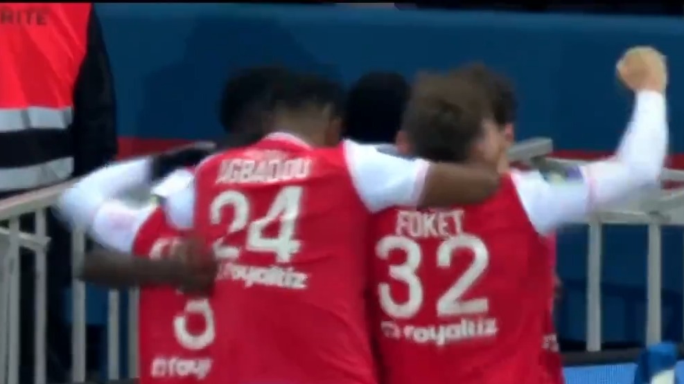 گل اول رنس به پاری سن ژرمن (بالوگان دقیقه 96)