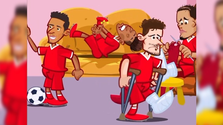 وضعیت سخت یورگن کلوپ و شاگردانش به روایت انیمیشن