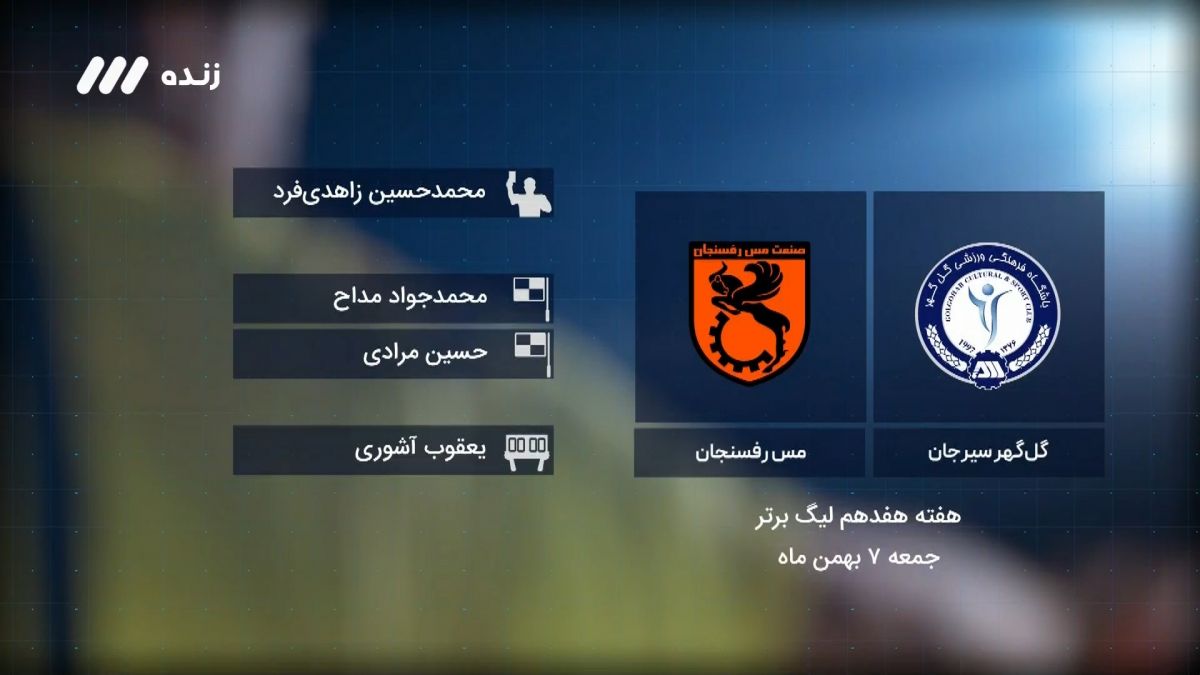 فوتبال برتر/ کارشناسی داوری بازی گل گهر 2-2 مس رفسنجان