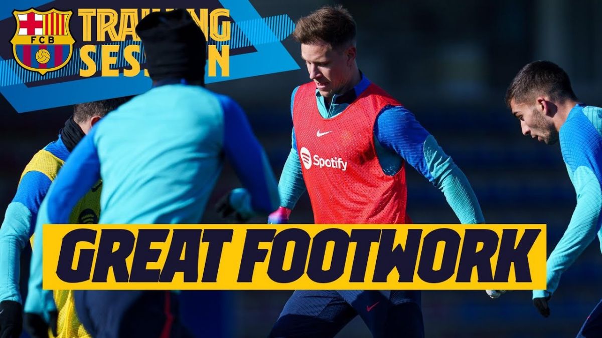 تمرین روز گذشته بارسلونا (10 بهمن)