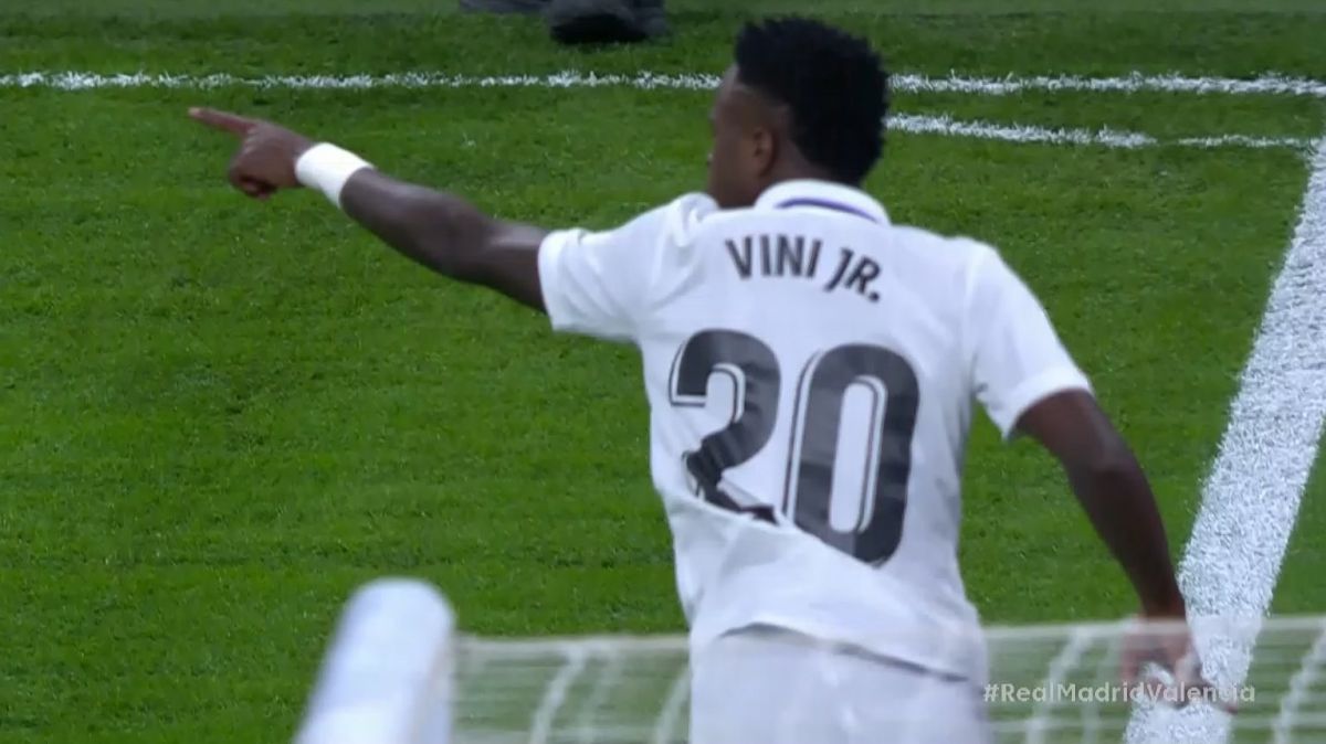 گل دوم رئال مادرید به والنسیا (وینیسیوس)