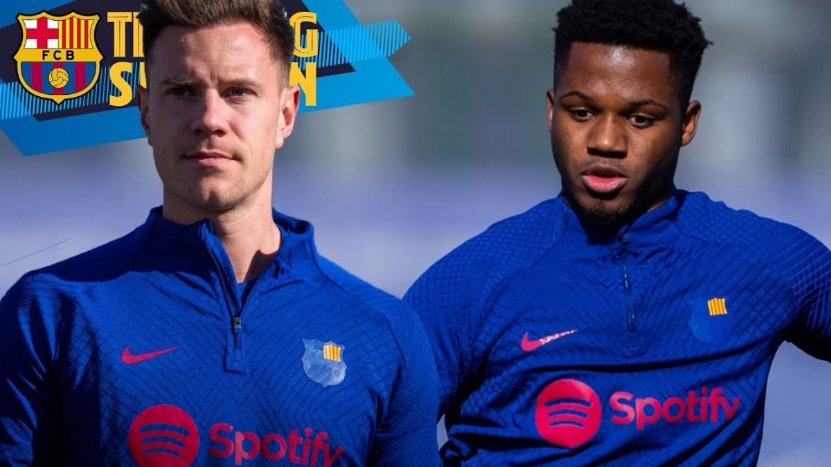 تمرین بارسلونا برای تقابل با سویا