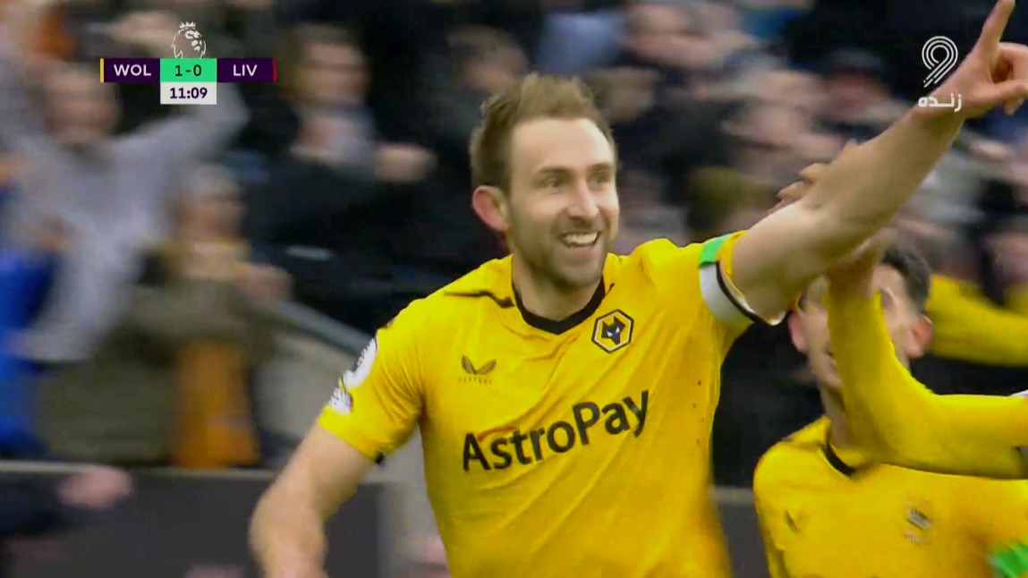 گل دوم ولورهمپتون به لیورپول (کریگ داوسون)