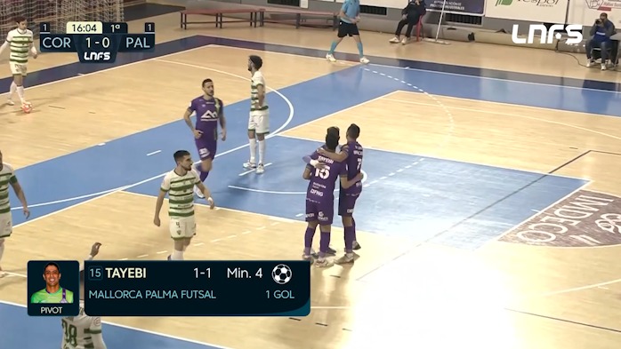 دبل حسین طیبی در مقابل کوردوبا در لیگ فوتسال اسپانیا