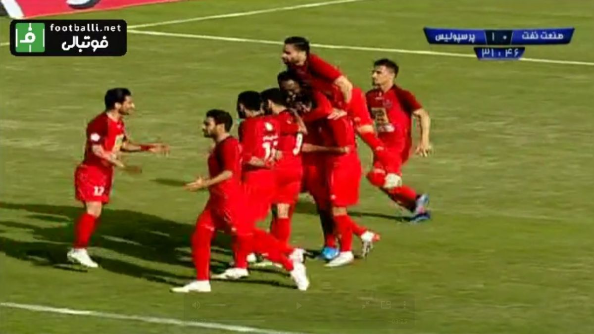 خلاصه بازی صنعت نفت آبادان 0-1 پرسپولیس (لیگ برتر سال 1398)