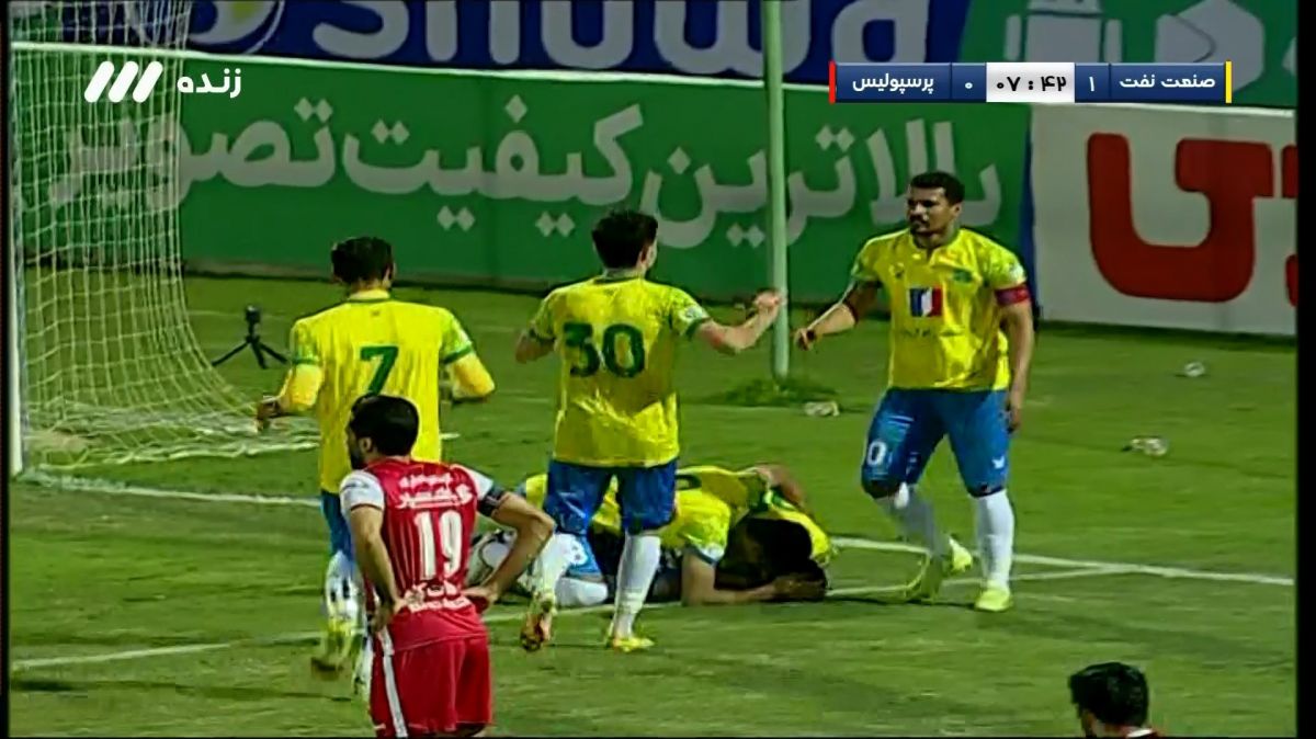 گل اول صنعت نفت آبادان به پرسپولیس (فردین یوسفی)