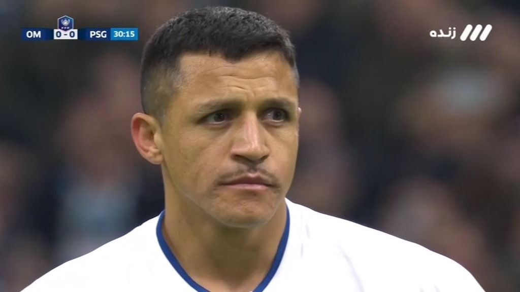 گل اول مارسی به پاری سن ژرمن (الکسیس سانچز - پنالتی)