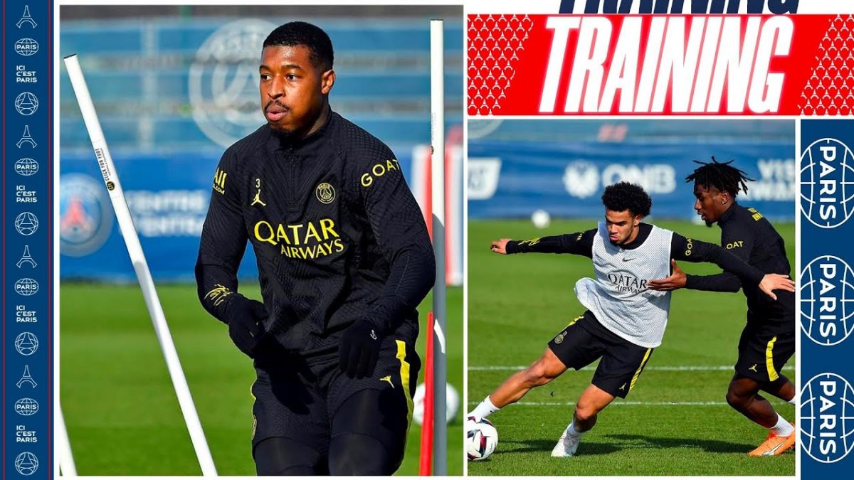 تمرینات تیم پاری سن ژرمن پیش از دیدار با موناکو