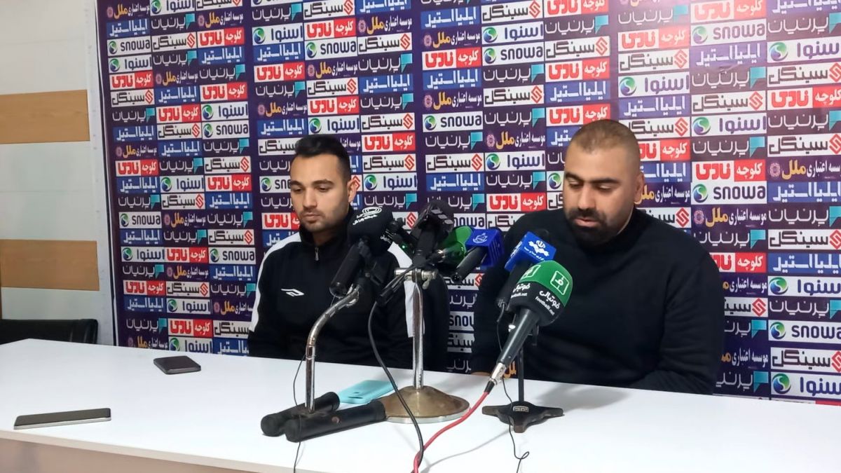اختصاصی/ کنفرانس خبری مربیان در پایان بازی ملوان و گل گهر سیرجان