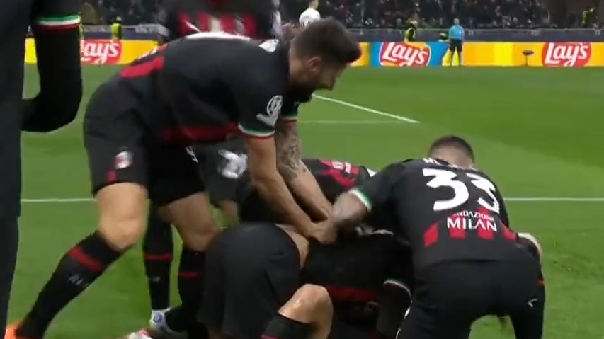 گل اول میلان به تاتنهام (براهیم دیاز)