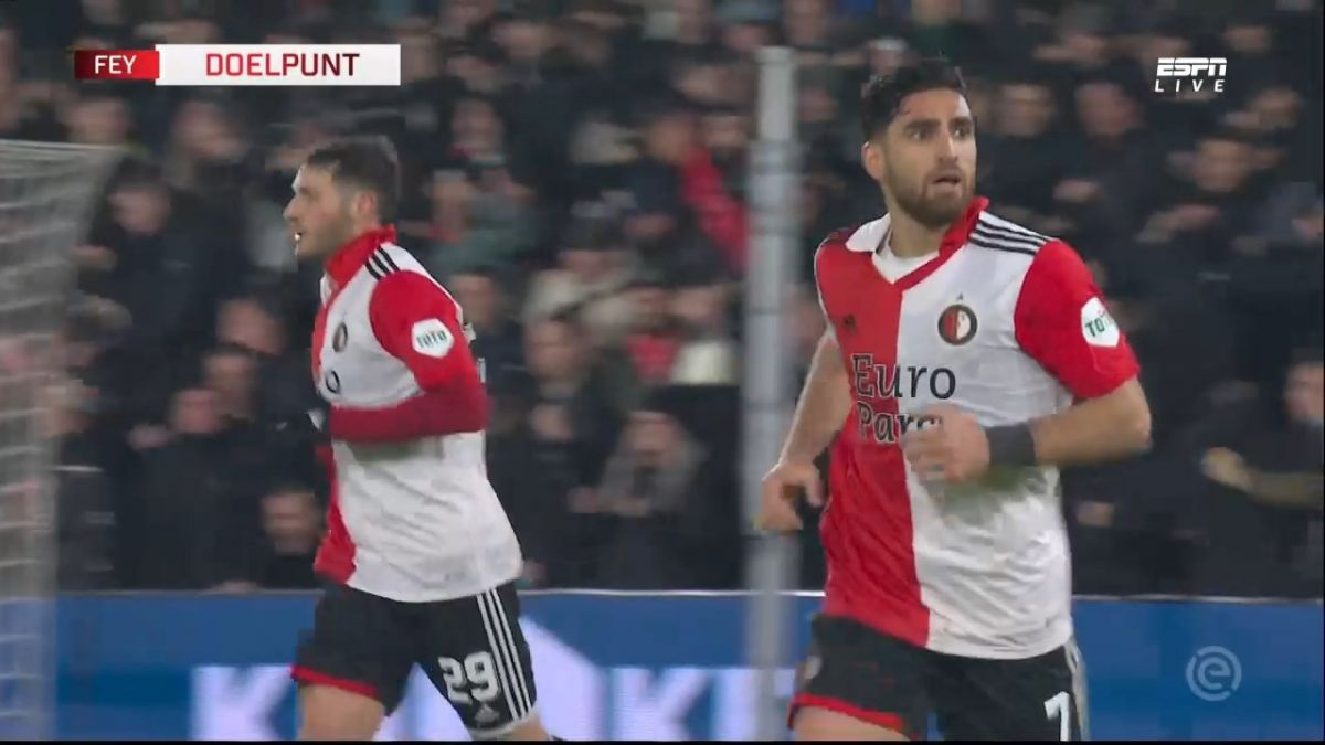 گل اول فاینورد به آلکمار توسط علیرضا جهانبخش