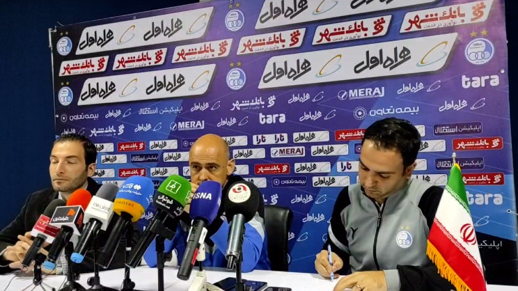 اختصاصی/ صحبتهای روی ماتا مربی استقلال در کنفرانس خبری قبل از بازی با ملوان