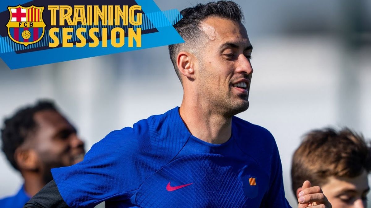 تمرین بارسلونا برای دیدار برگشت مقابل منچستریونایتد