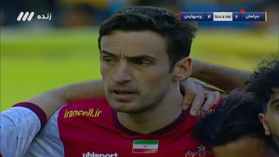 گل چهارم پرسپولیس به سپاهان (دبل گولسیانی - پنالتی)