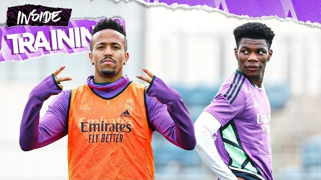 تمرین رئال مادرید برای تقابل با اتلتیکو مادرید