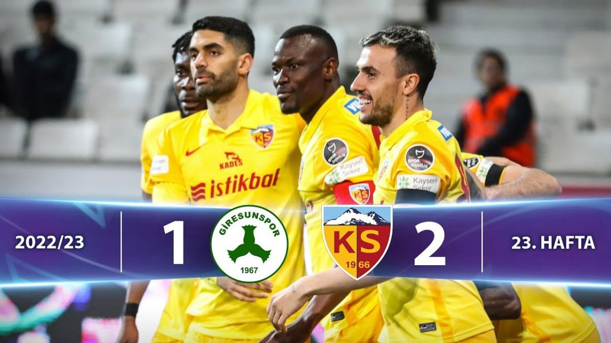 خلاصه بازی گیرسون اسپور 1-2 کایسری اسپور (گلزنی تیام و حضور کریمی و حسینی)