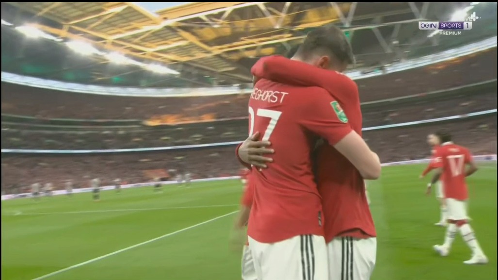 گل دوم منچستریونایتد به نیوکاسل (رشفورد)