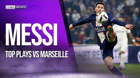 عملکرد لیونل مسی در دیدار مقابل مارسی