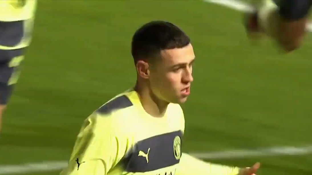 گل اول منچسترسیتی به بریستول سیتی (فودن)