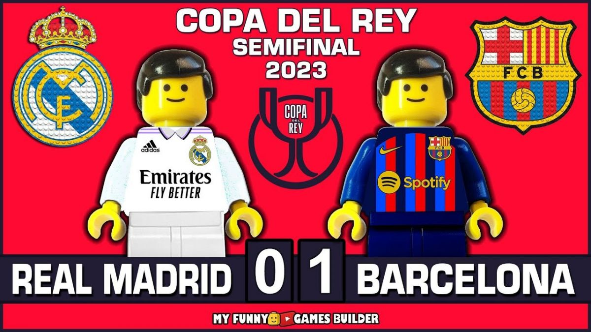 شبیه سازی بازی رئال مادرید 0-1 بارسلونا با عروسک لگو