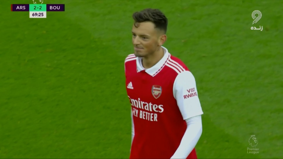 گل دوم آرسنال به بورنموث (بن وایت)