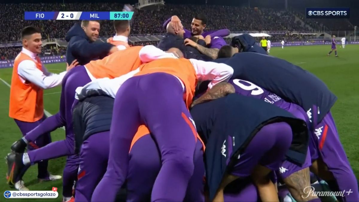 گل دوم فیورنتینا به میلان (لوکا یوویچ)