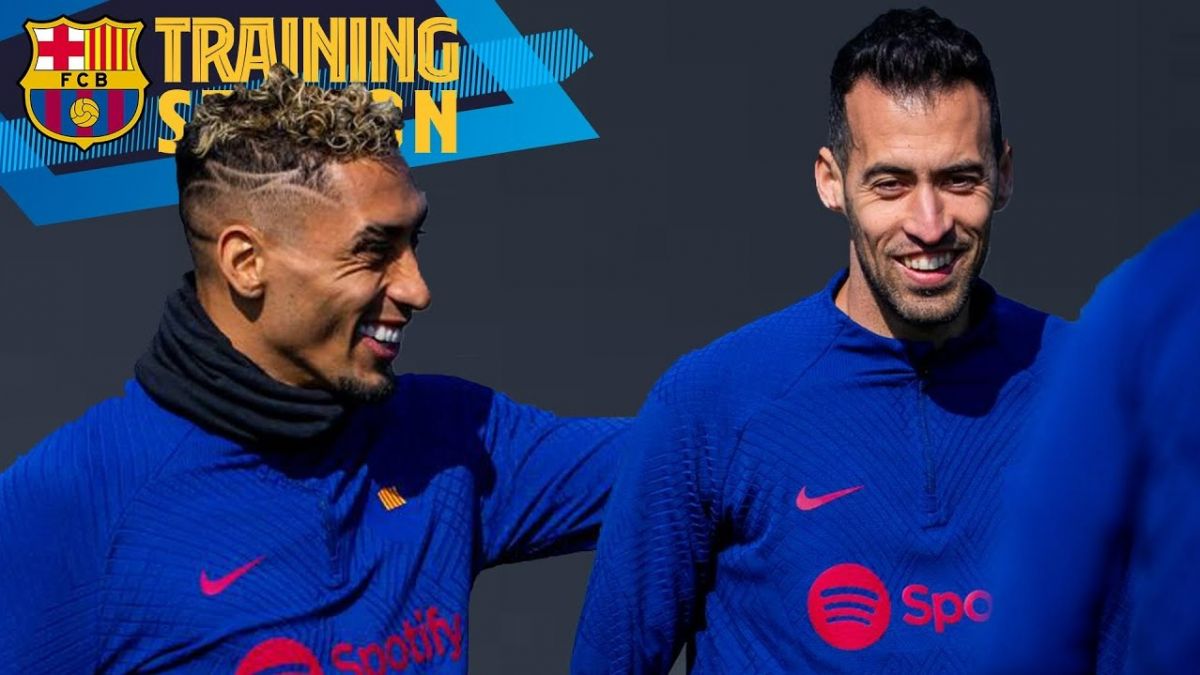 تمرین بارسلونا برای تقابل با والنسیا