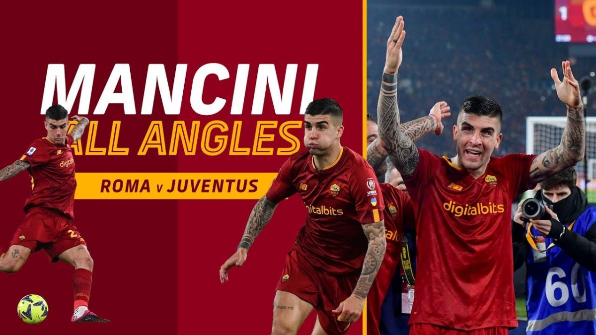 گل زیبای مانچینی در بازی رم 1-0 یوونتوس از تمام زوایا