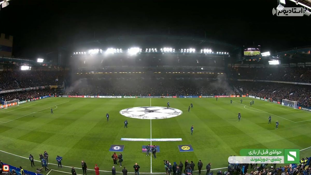 تاخیر در آغاز بازی چلسی و دورتموند به دلیل دیر رسیدن اتوبوس دورتموند به ورزشگاه