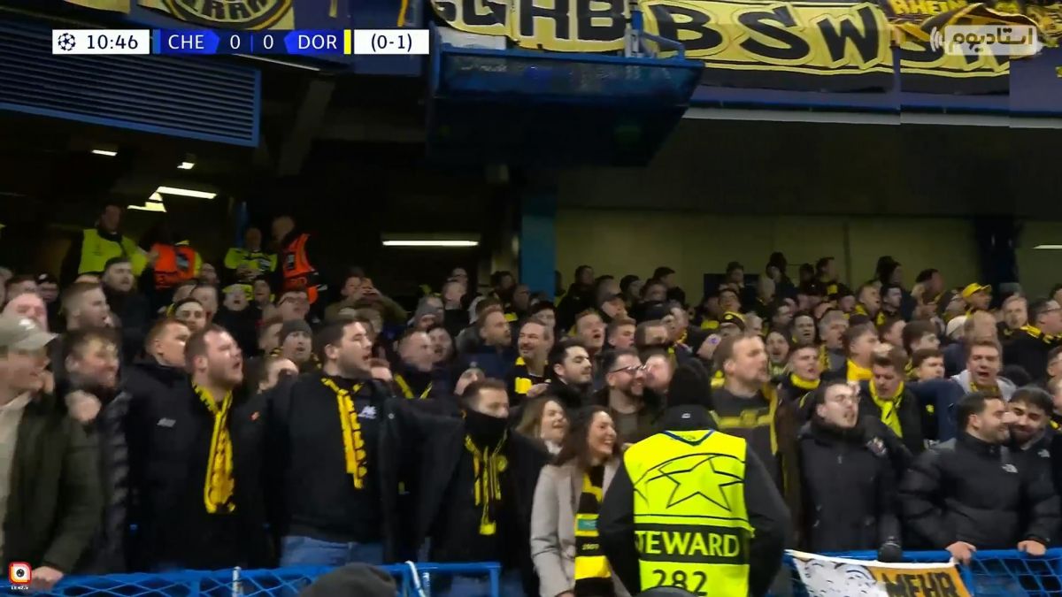 استمفورد بریج در تسخیر هواداران دورتموند