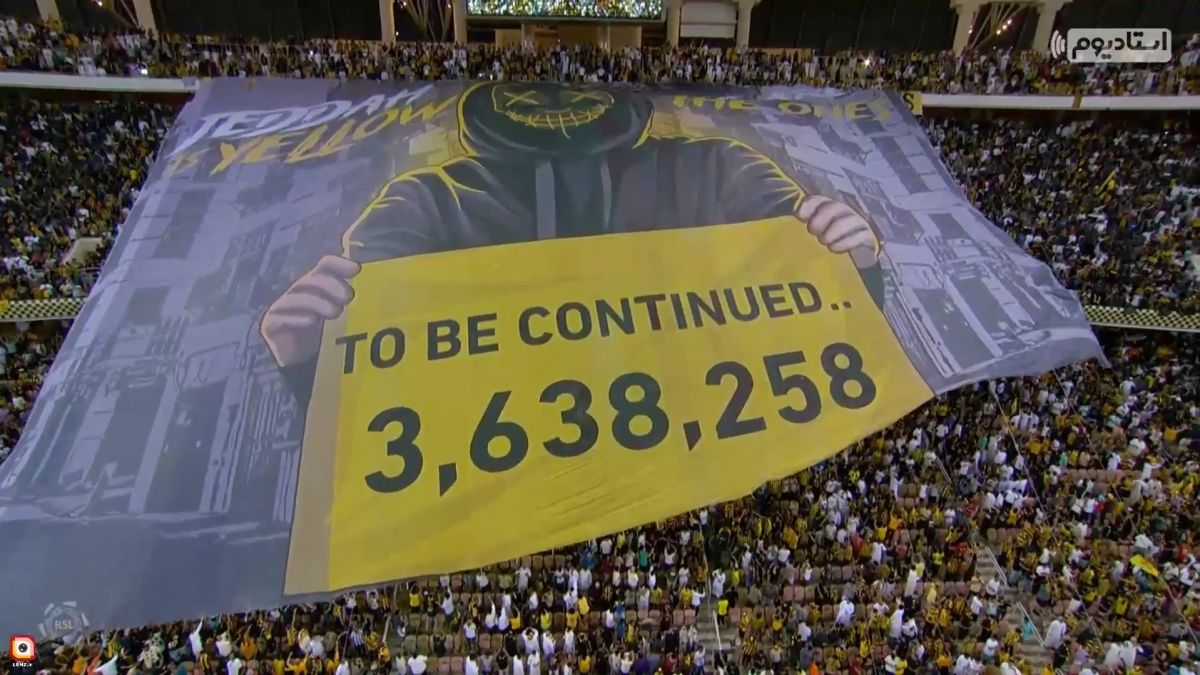 جو فوق العاده و وحشتناک ورزشگاه ملک عبدالله پیش از آغاز بازی الاتحاد و النصر