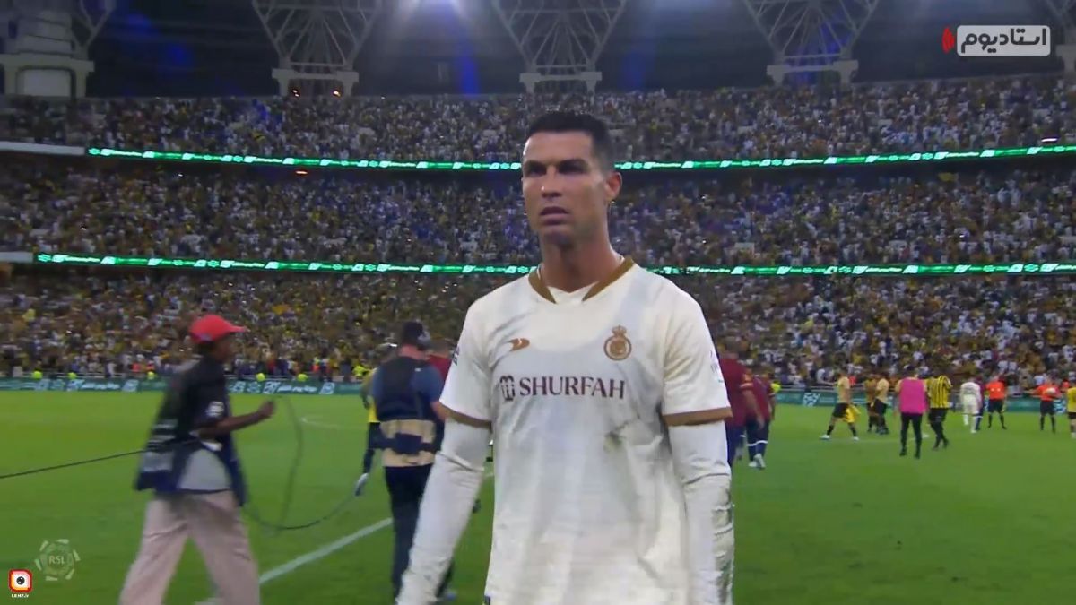 عصبانیت شدید رونالدو پس از شکست النصر مقابل الاتحاد
