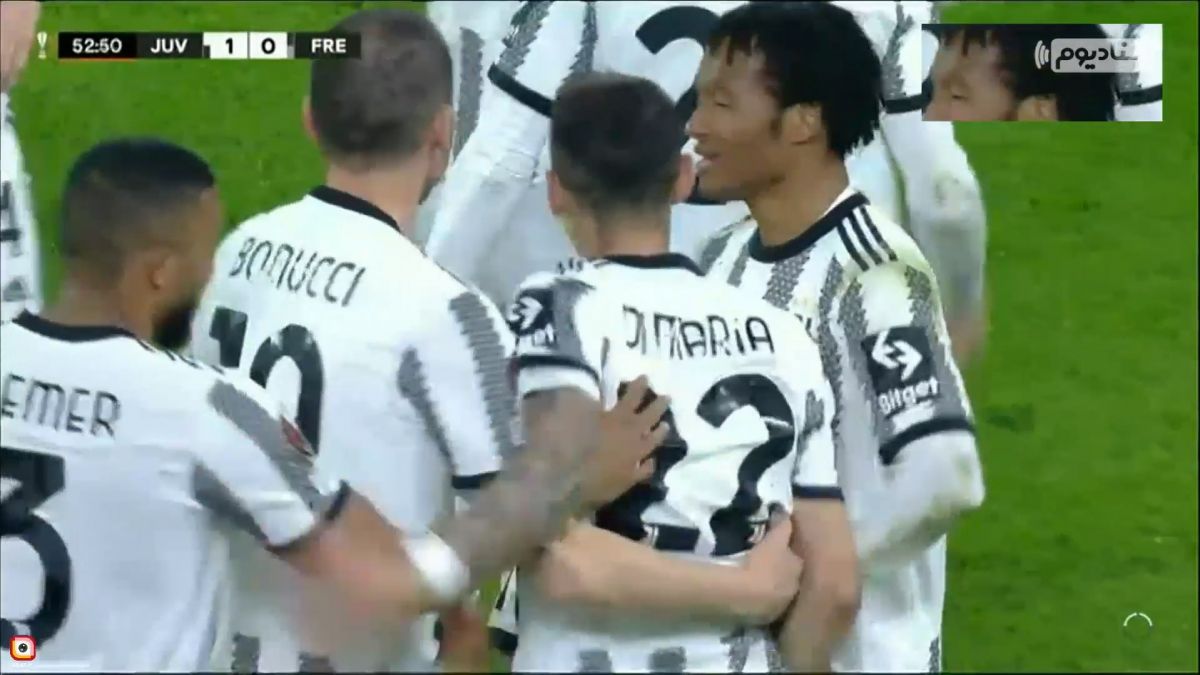 گل اول یوونتوس به فرایبورگ (دی ماریا)