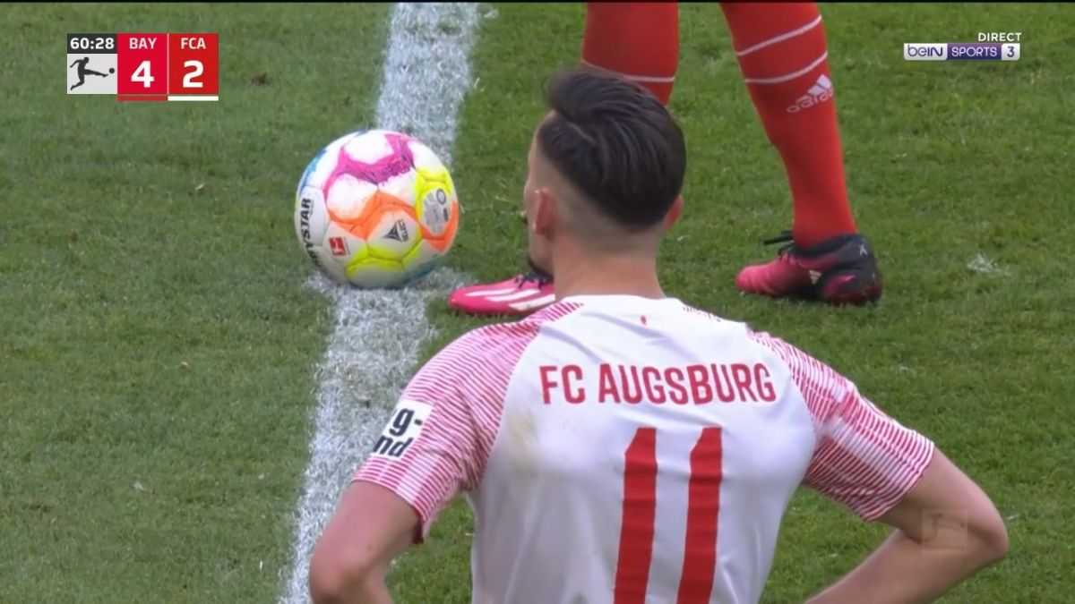 گل دوم آگزبورگ به بایرن مونیخ (دبل مرگیم بریشا - پنالتی)