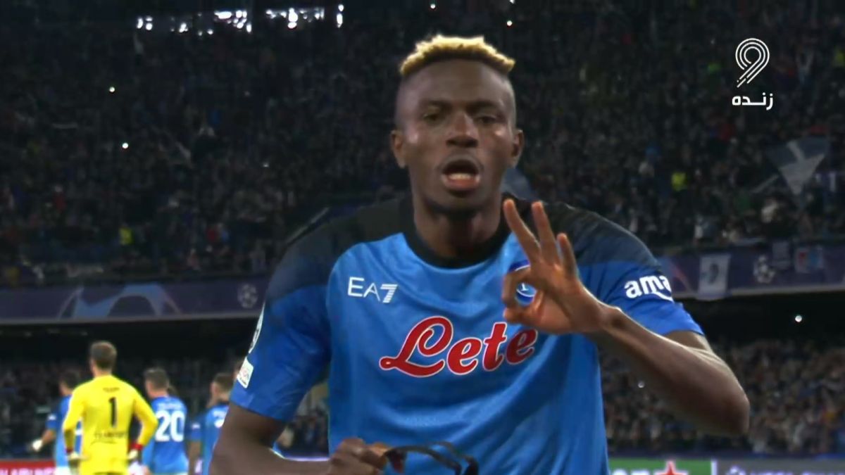 گل اول ناپولی به اینتراخت فرانکفورت (اوسیمن)