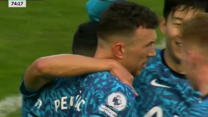 گل سوم تاتنهام به ساوتهمپتون (ایوان پریشیچ)